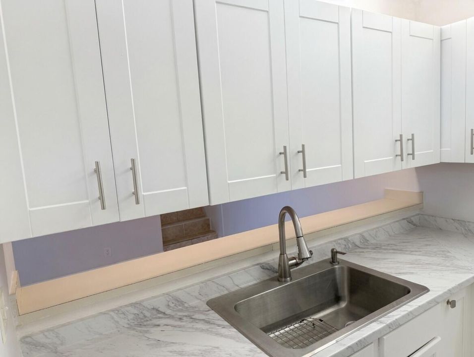 Cabinets over sink