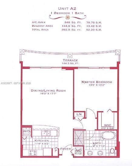 For Rent: $2,650 (1 beds, 1 baths, 848 Square Feet)