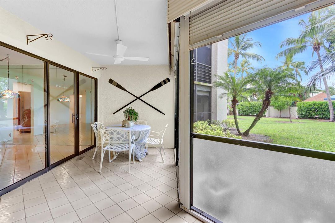 PATIO OVERLOOKING POOL