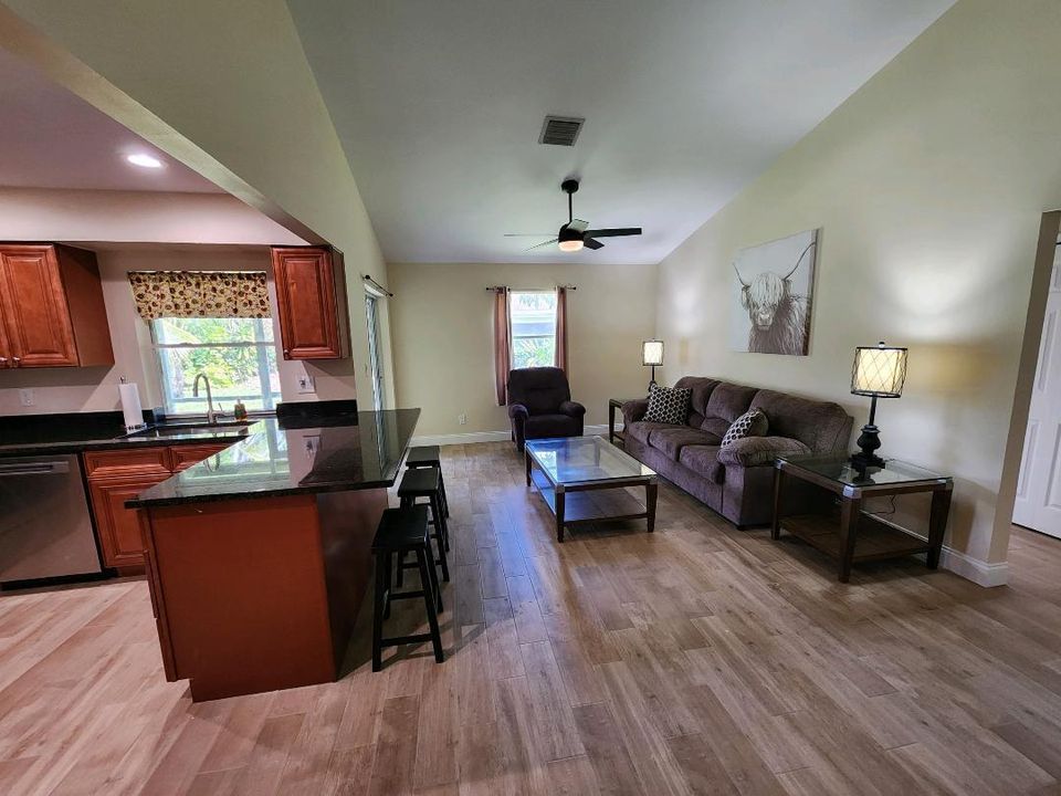 Kitchen and Family room