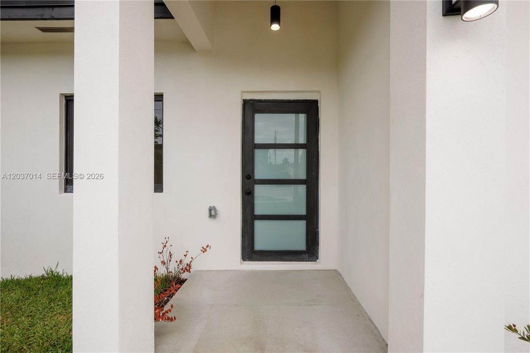 Front entry.