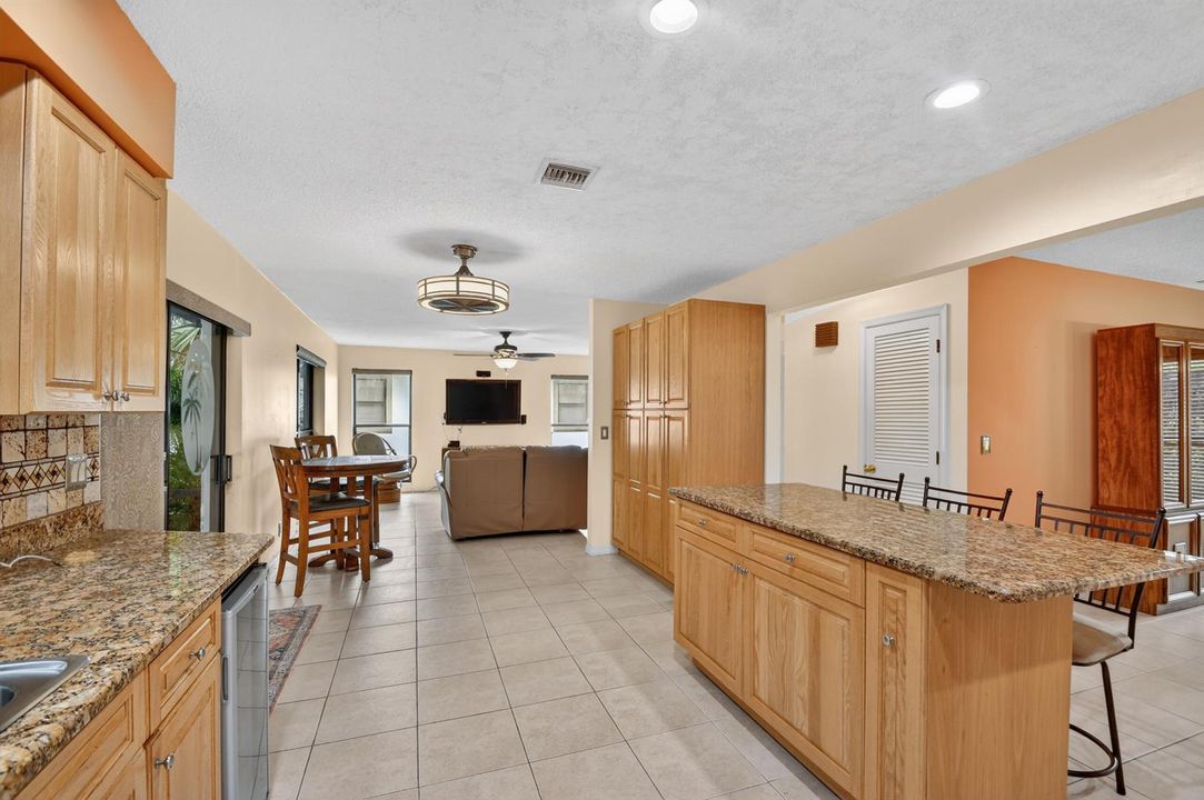 Kitchen View to Family Room