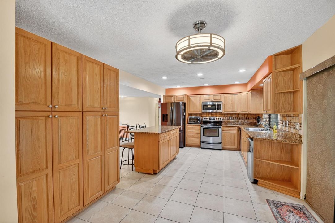 Pantry with pull outs.