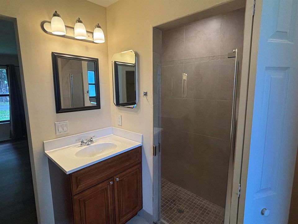 Master shower