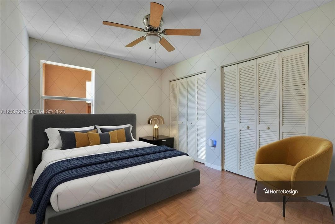 Second bedroom virtually stage