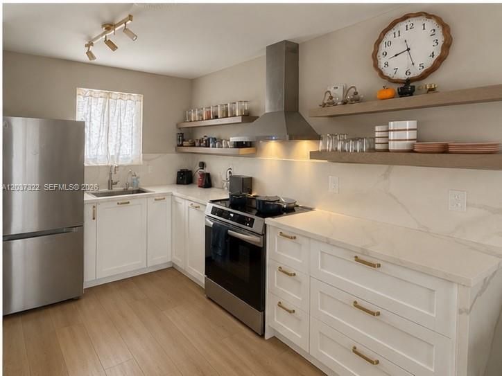 New appliances, countertops and cabinets