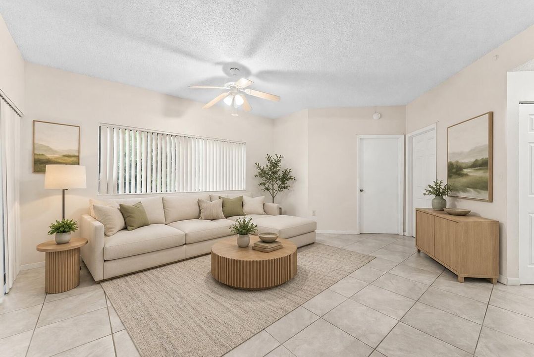 Virtually Staged Living Room