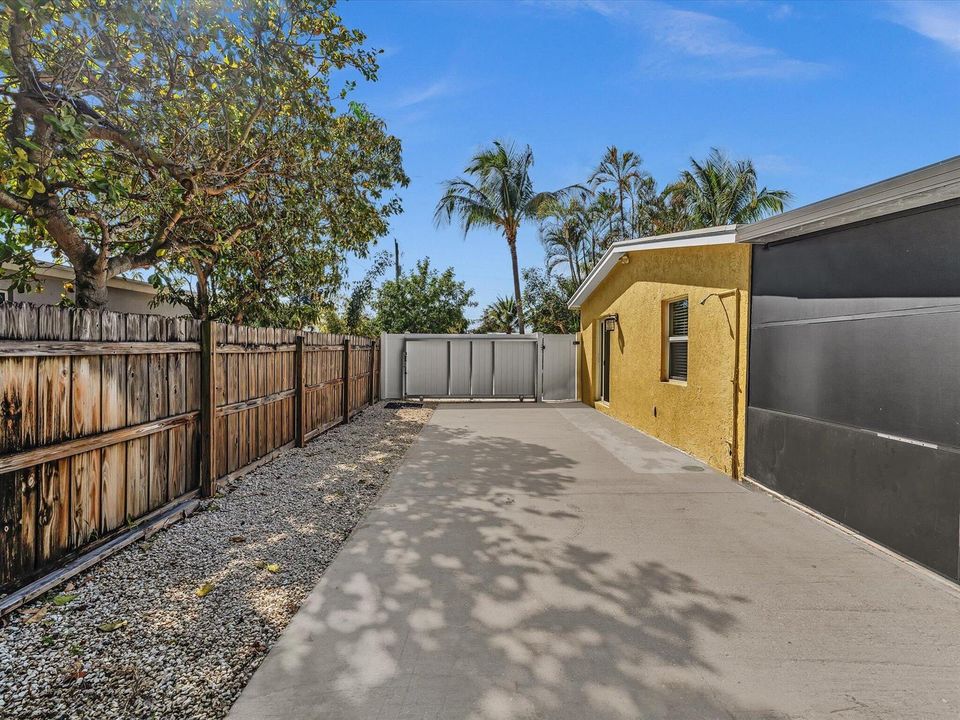 fenced parking