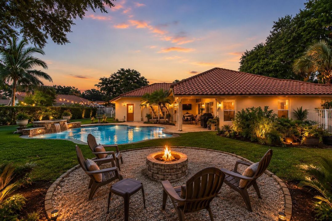 virtually staged backyard concept