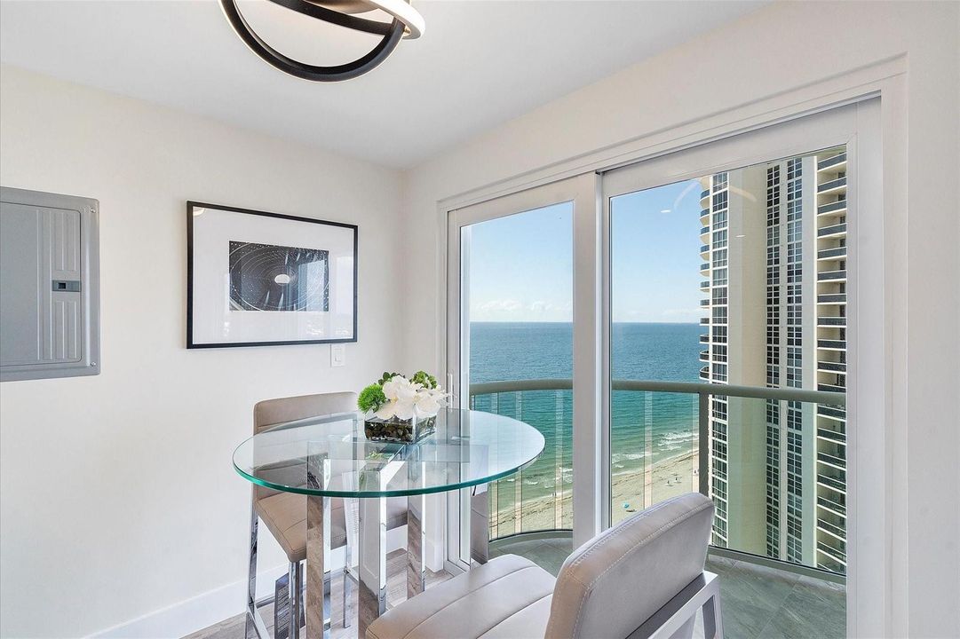 EAT-IN KITCHEN WITH OCEAN VIEWS