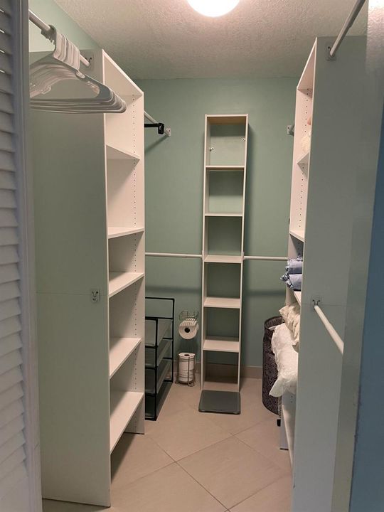 Primary closet