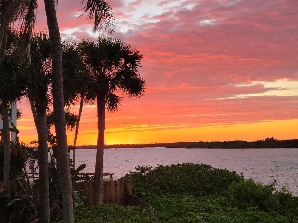 Sunset at Manatte Island Bar and Grill