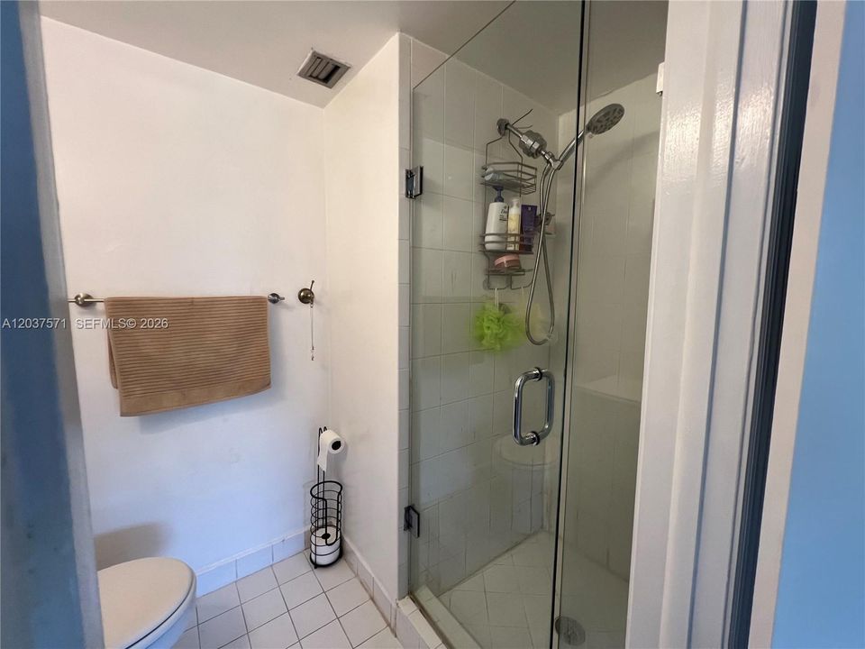 with shower
