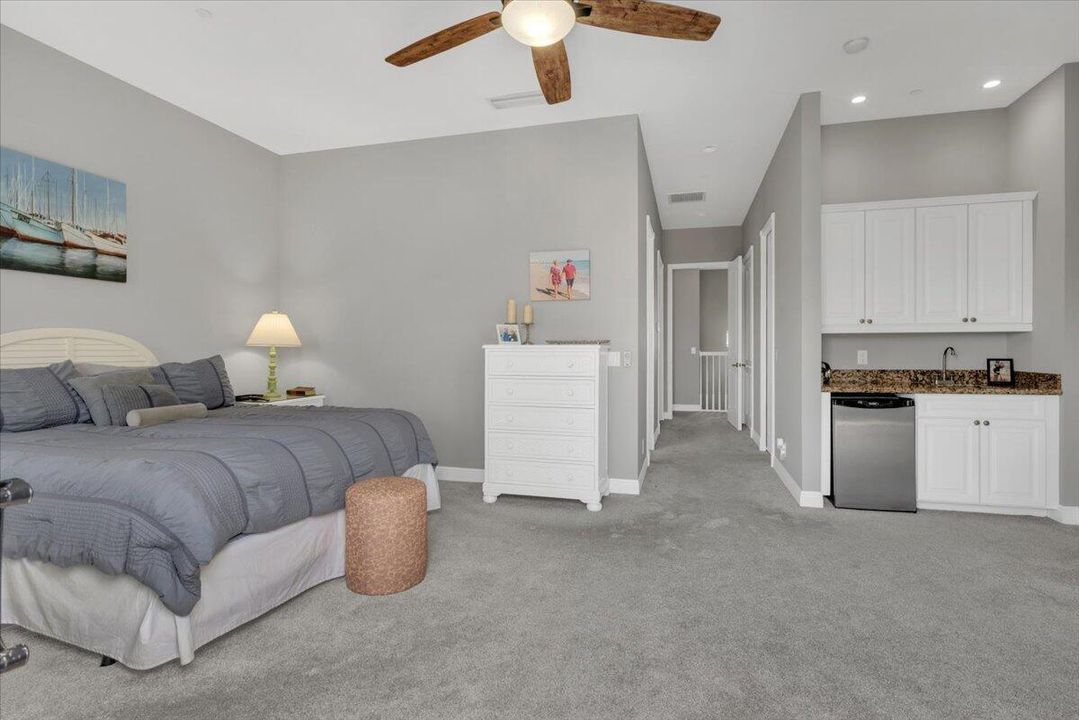 Top floor master bedroom