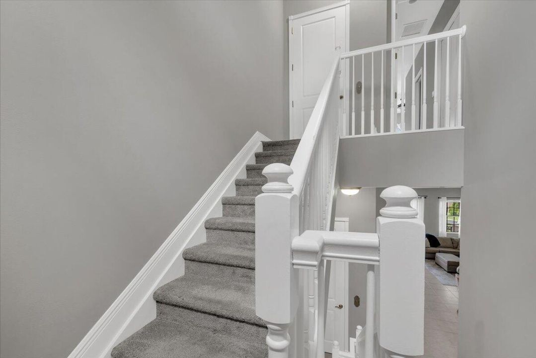 Stairs to top floor