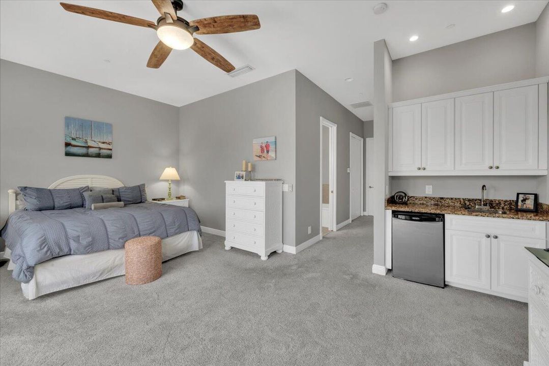 Top floor master bedroom