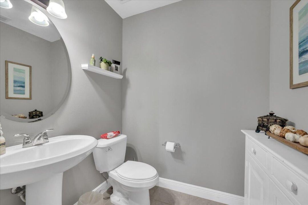 Main floor half bath