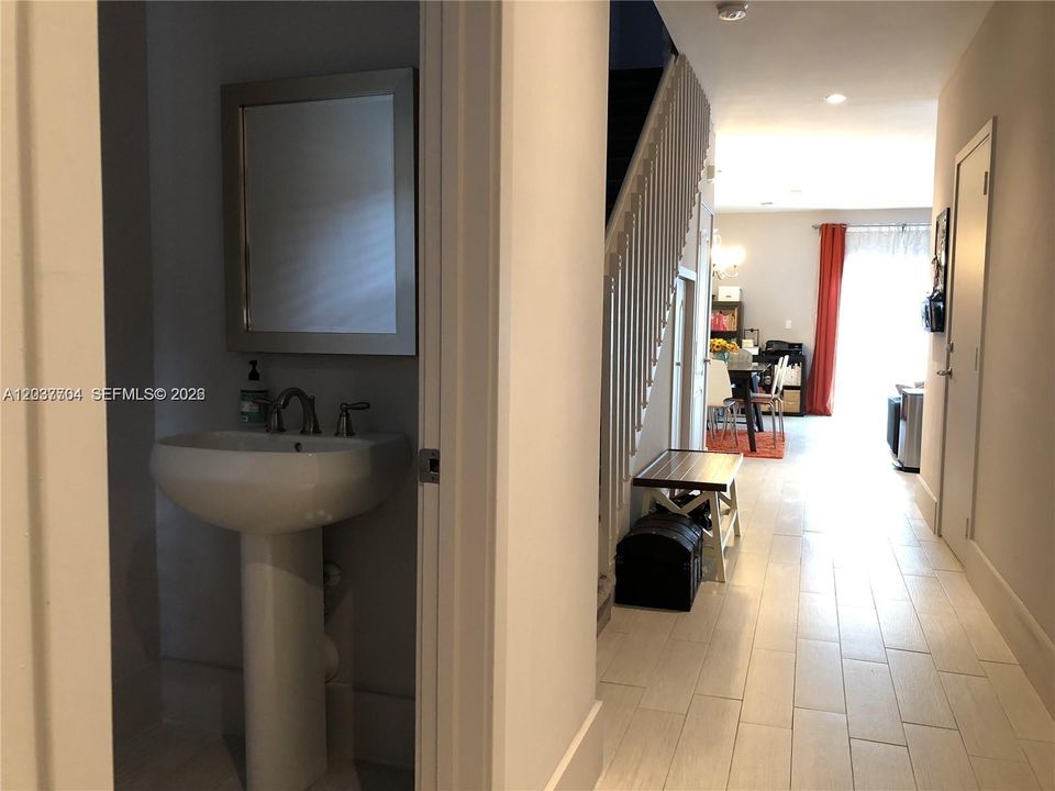 1/2 Bathroom on the first floor.