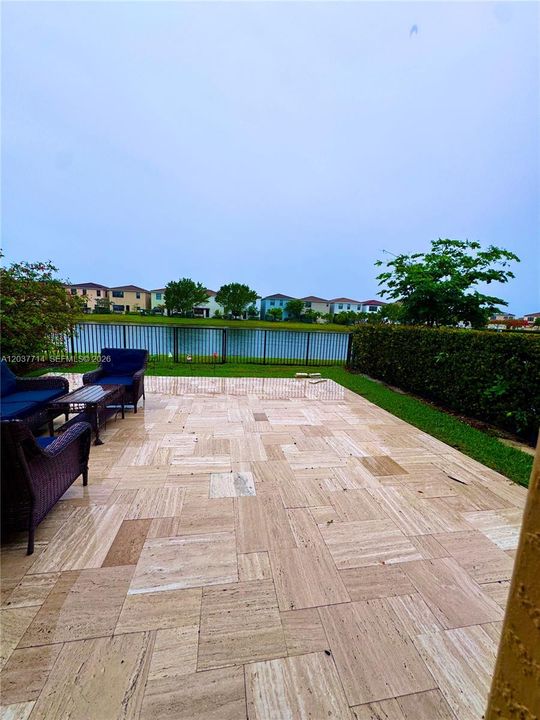Patio Overlooking Lake