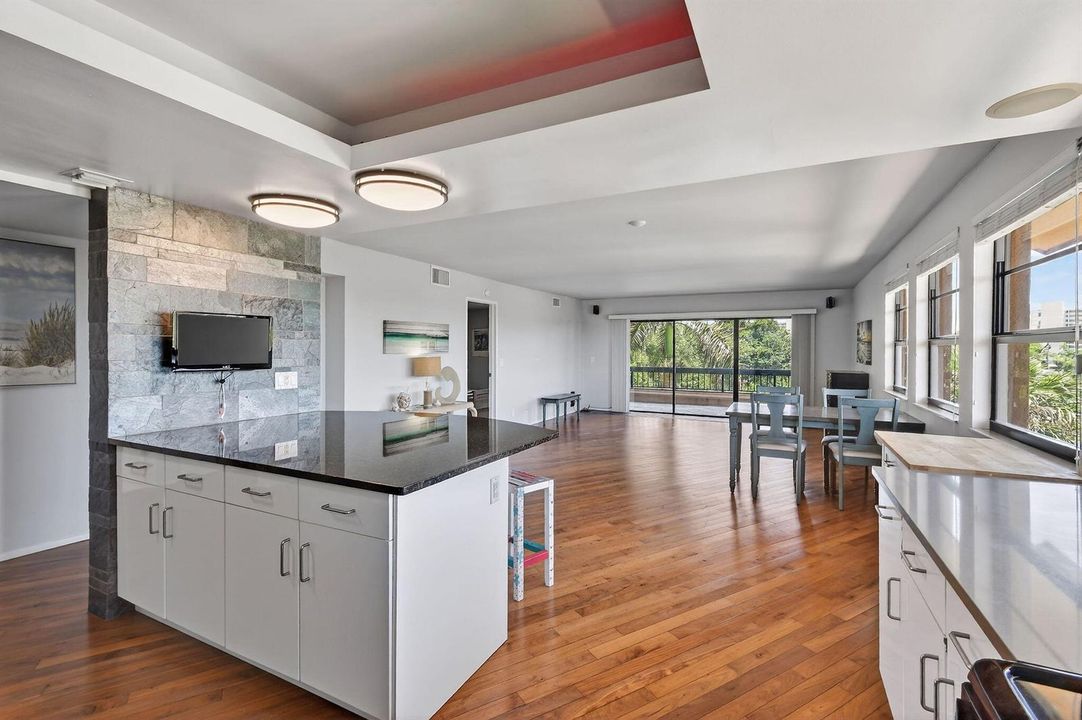 Kitchen to Living to View