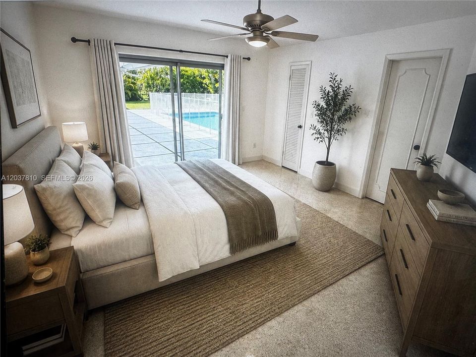 Master Bedroom Virtually staged