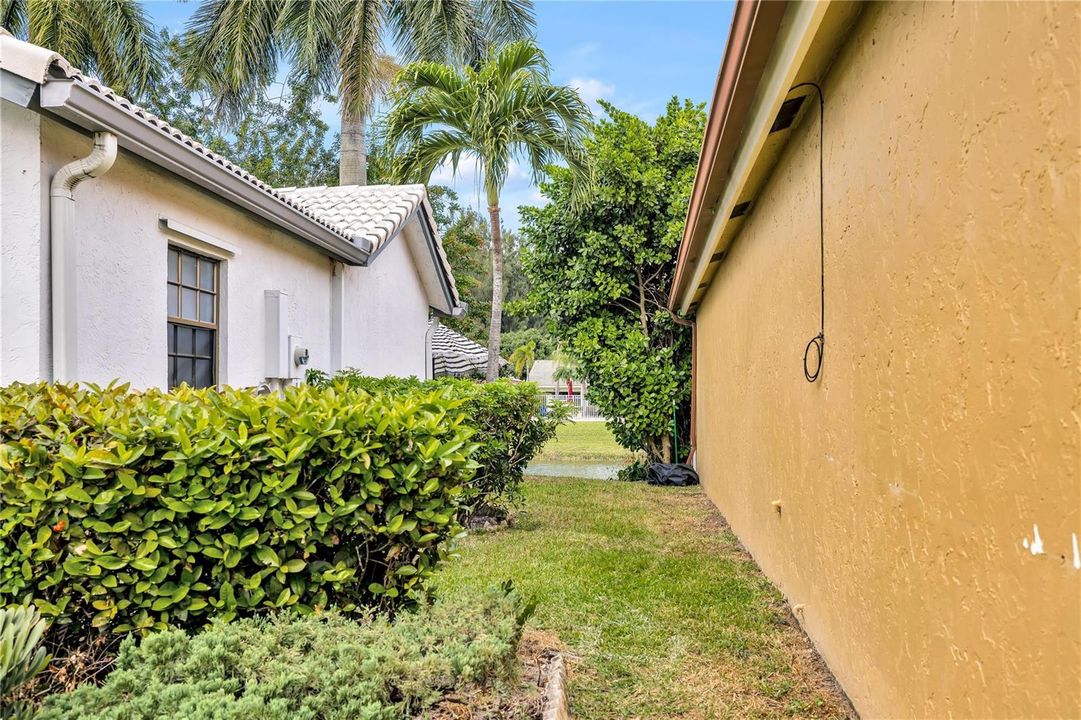 Side yard of Home