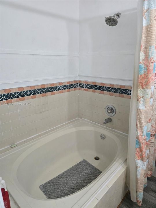 Primary Bathroom with large Roman tub.
