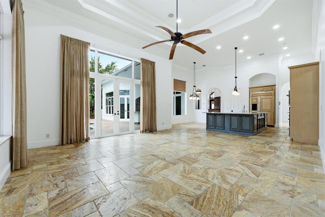 FAMILY ROOM AND KITCHEN