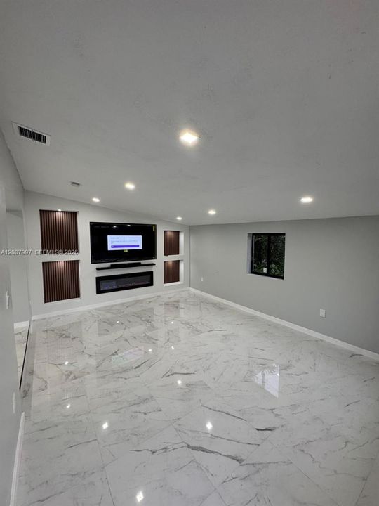 Living room/media area