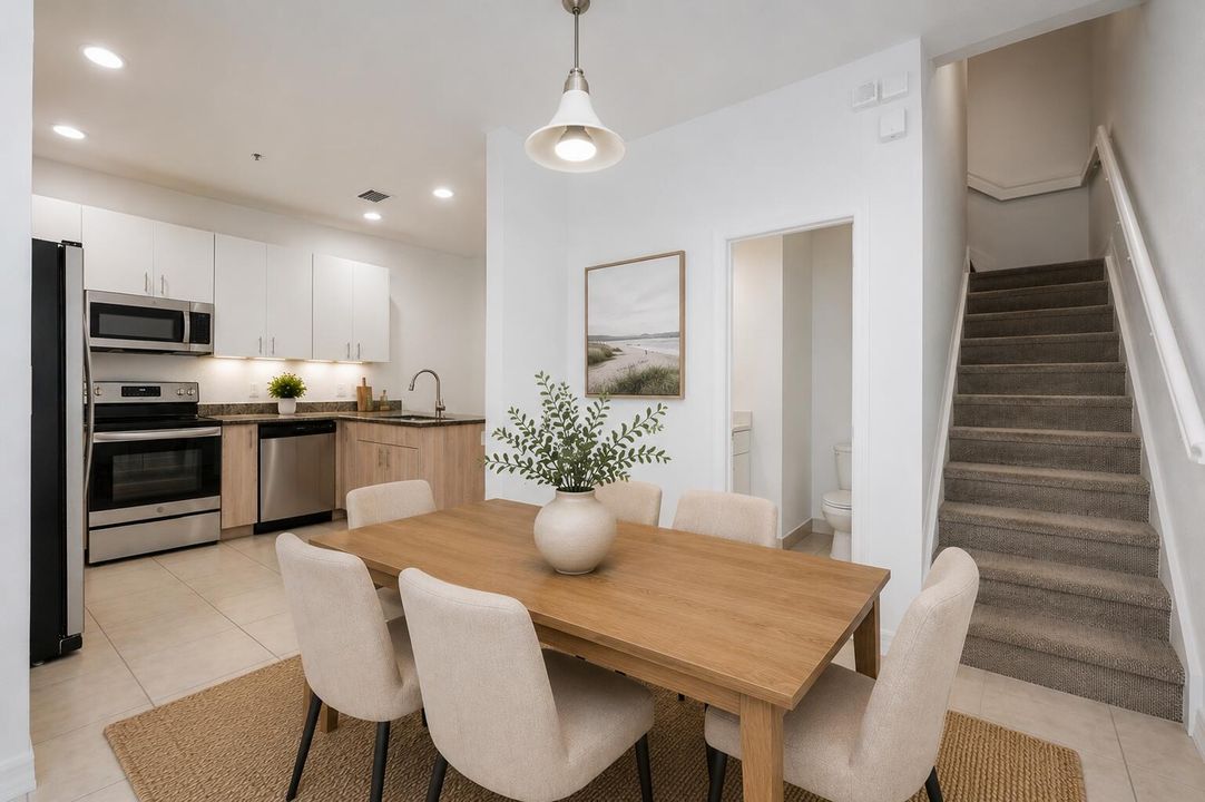 staged dinning room