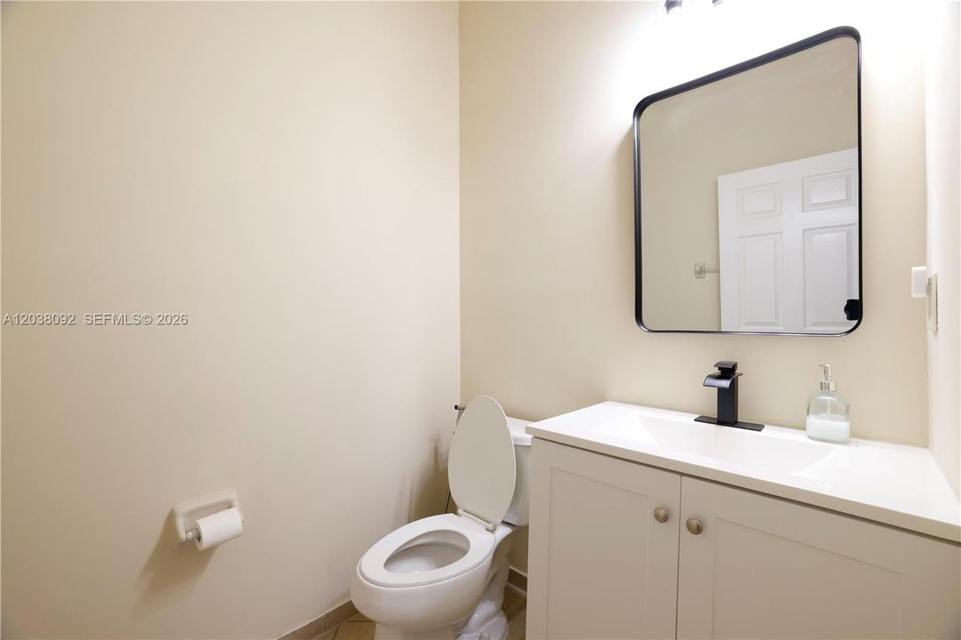 Half Bathroom First floor.