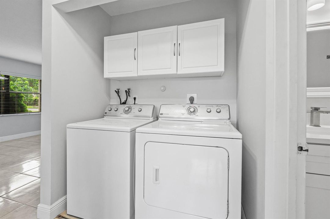 Washer and Dryer inside