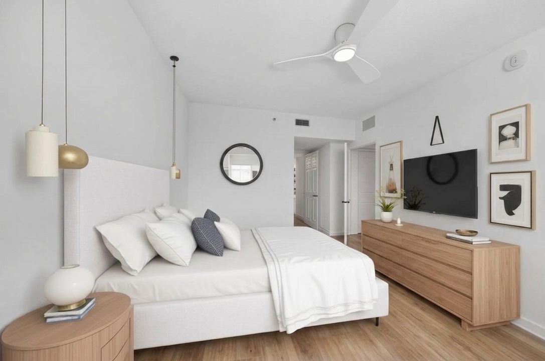 Staged Primary Bedroom
