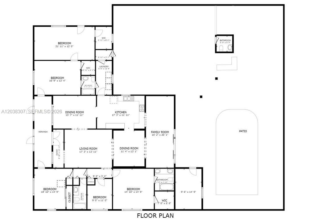 На продажу: $1,195,000 (5 спален, 4 ванн, 2539 Квадратных фут)