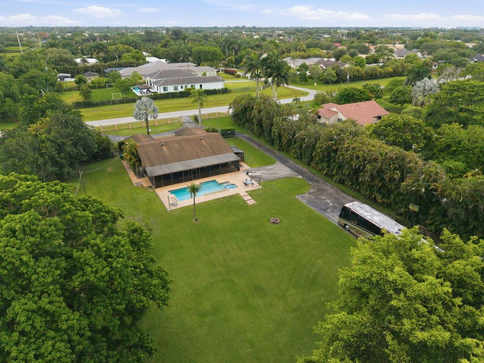 Aerial backyard