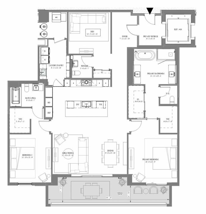 Alina 404 Floor plan