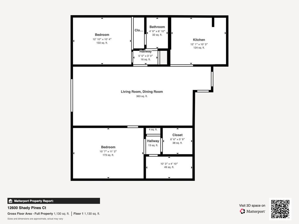 floorplan 12600 Shady Pines Ct - Floor 1