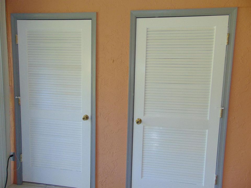 STORAGE CLOSET AT FLORIDA ROOM