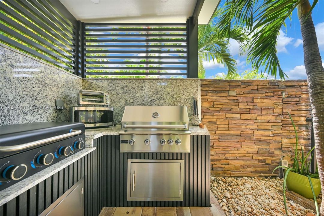 Summer outdoor kitchen