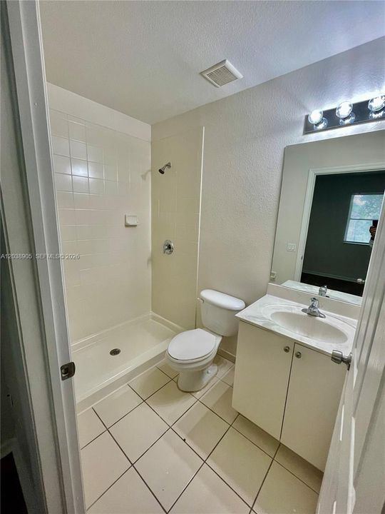 with shower