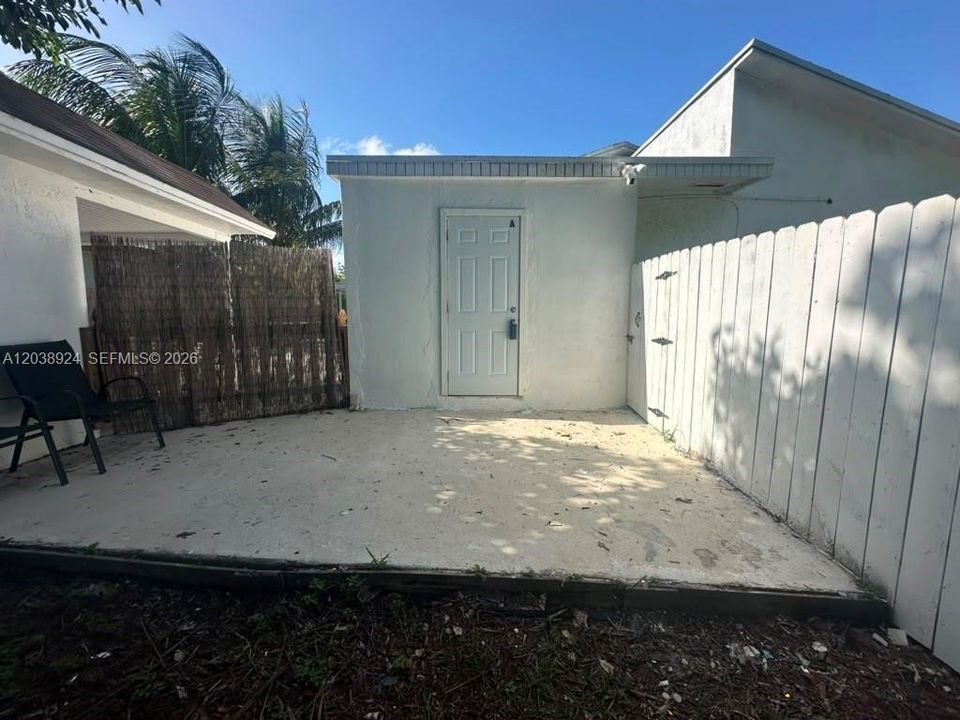 Entrance to Unit A