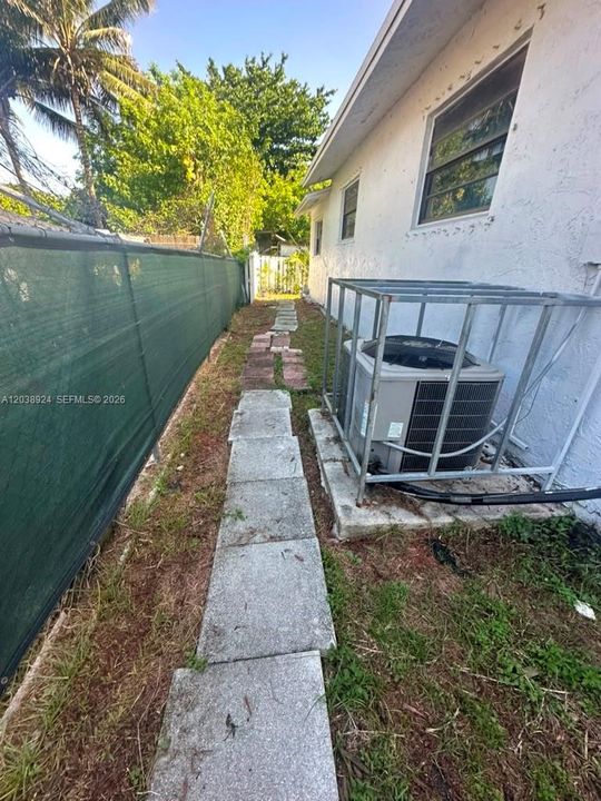Walkway to the unit