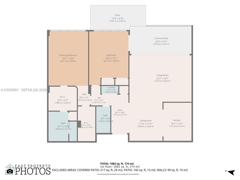 For Sale: $1,485,000 (2 beds, 2 baths, 1882 Square Feet)