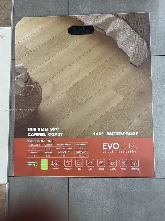NEW EVOLUX FLOORING BEING ISNTALLED IN THE STAIRS AND SECOND FLOOR.