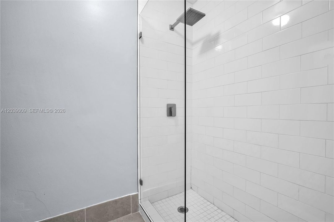 Master shower