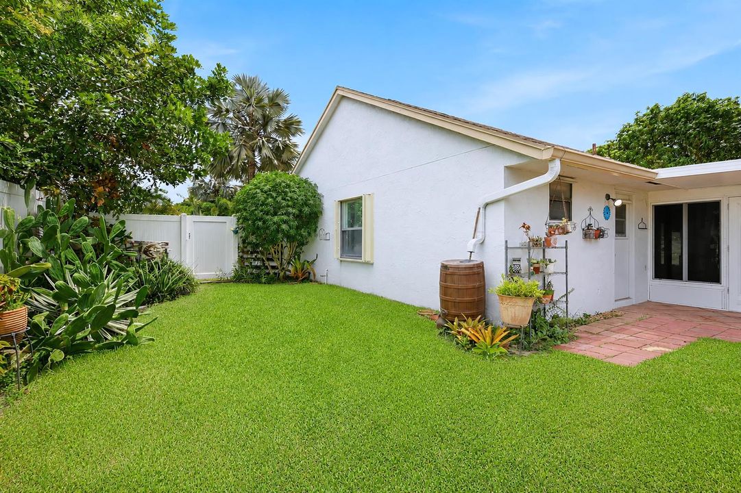 Lushly Landscaped Backyard