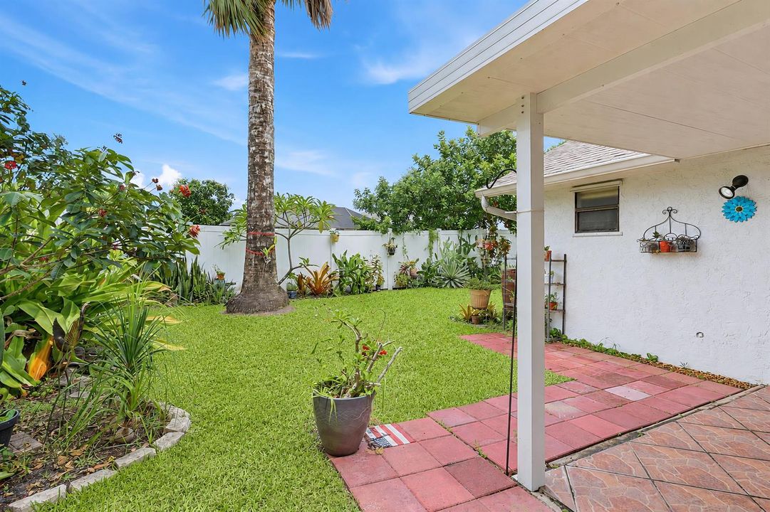 Lushly Landscaped Backyard