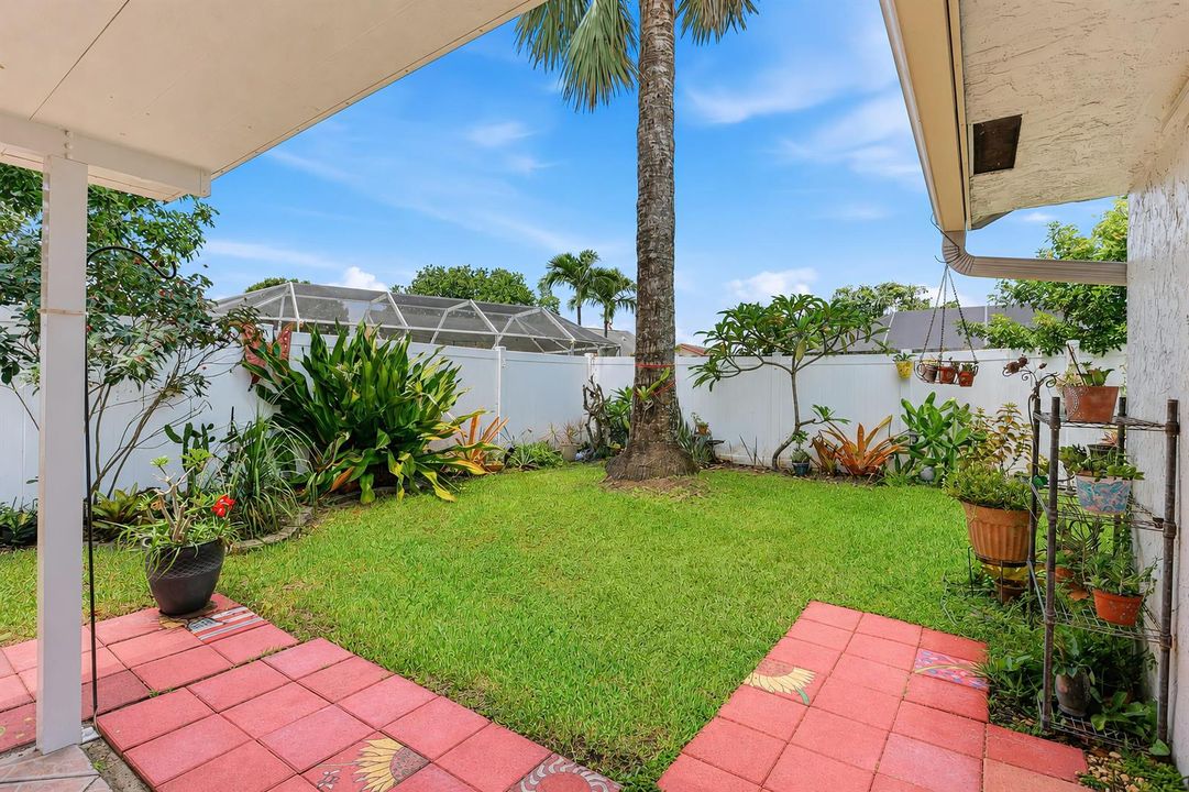 Lushly Landscaped Backyard