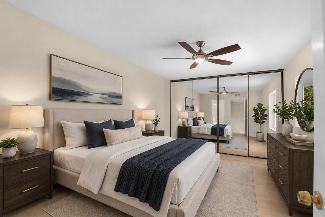 Virtually Staged Bedroom