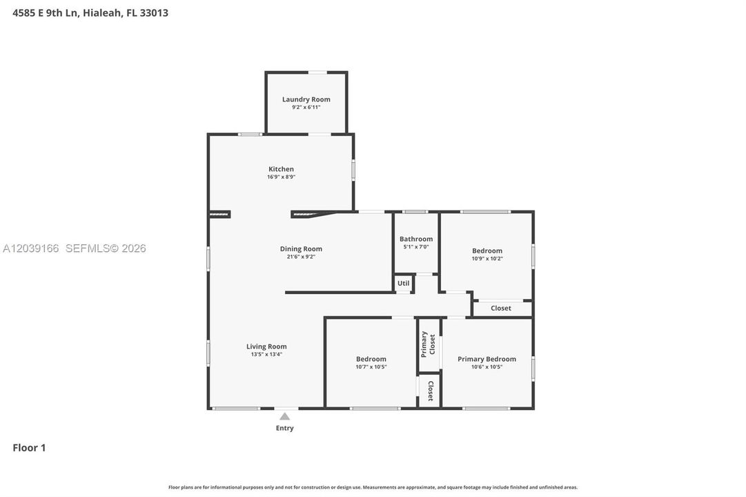 En Venta: $598,000 (3 camas, 1 baños, 1268 Pies cuadrados)